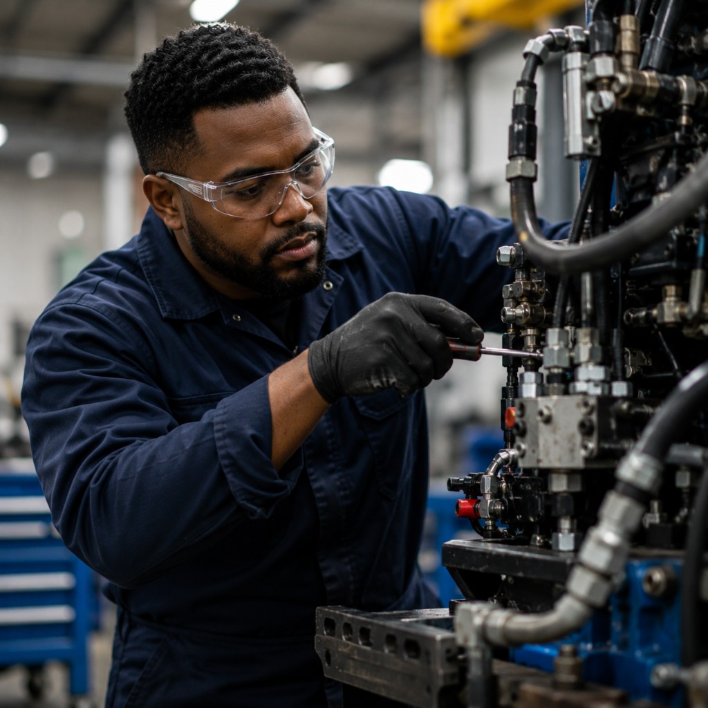 Andre T., hydraulics mechanic