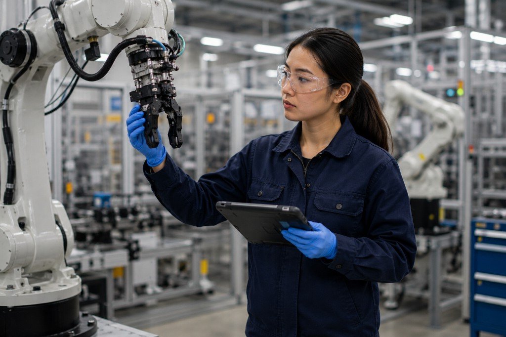 Mina L., robotics technician